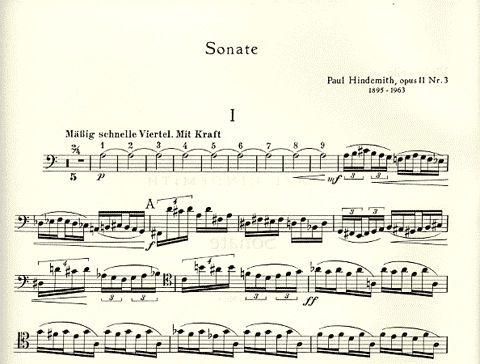 Hindemith, Paul: Sonata Op.11No. 3 (cello & piano)