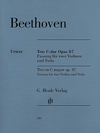 HAL LEONARD Beethoven, L. van (Voss, ed.): Trio in C Major, Op.87, urtext (2 Violins and Viola)