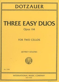 International Music Company Dotzauer (Solow): Three easy duos, op114 (cello) IMC