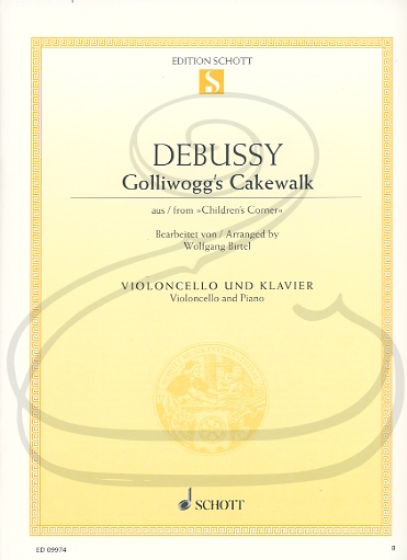 HAL LEONARD Debussy (Birtel): Golliwogg's Cakewalk - ARRANGED (cello & piano) Schott