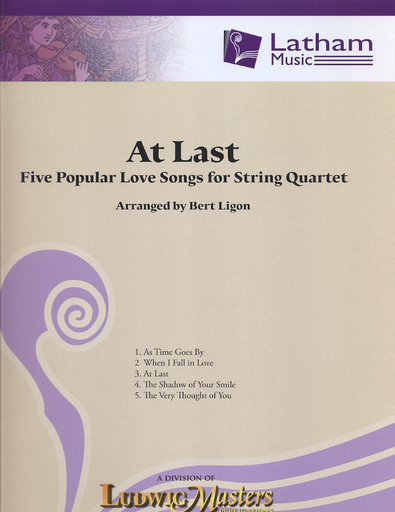 LudwigMasters Ligon, Bert: At Last-5 Popular Love Songs for String Quartet