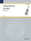 HAL LEONARD Penderecki, Krzysztof: Per Slava (cello solo)