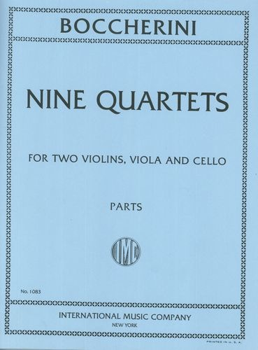 International Music Company Boccherini, Luigi: Nine Selected String Quartets