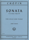 International Music Company Chopin: Sonata in G minor, Opus 65 for cello and piano