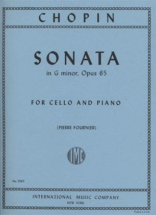 International Music Company Chopin, F. (Fournier): Sonata in G minor, Op.65 (cello, and piano) IMC