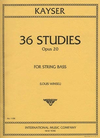 International Music Company Kayser, H.E.: 36 Studies Op.20 (bass)