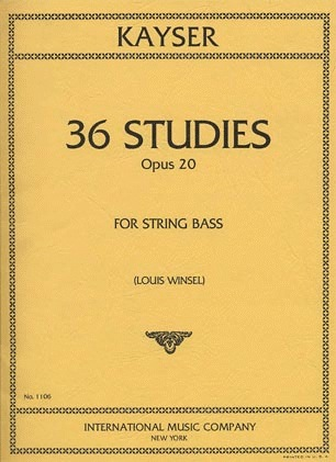 International Music Company Kayser, H.E.: 36 Studies Op.20 (bass)