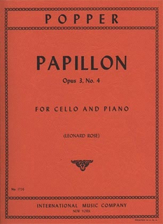 International Music Company Popper (Rose): Papillon No.4, Op.3 (cello & piano)