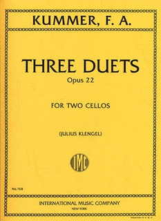 International Music Company Kummer, F.A. (Klengel): Three Duets Op.22 (2 cellos)