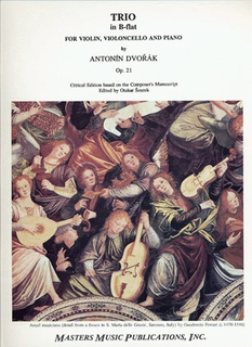 LudwigMasters Dvorak, Antonin: Piano Trio in Bb Op.21 (violin, cello, piano)