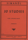 International Music Company Simandl (Zimmerman): 30 Studies for the Development of Tone (bass)