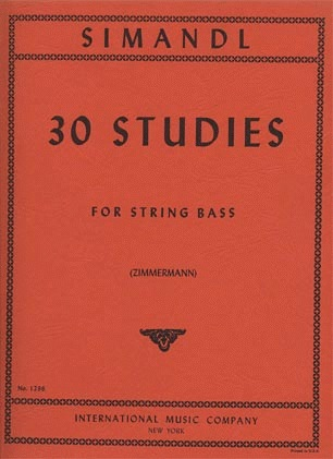 International Music Company Simandl (Zimmerman): 30 Studies for the Development of Tone (bass)