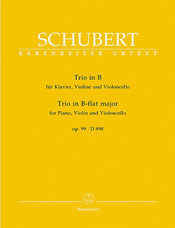 Barenreiter Schubert (Feil): Piano Trio in Bb Major, D898, Op.99 (violin, cello, & piano) Barenreiter