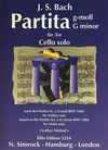 HAL LEONARD Bach, J.S. (Niefind): Partita in G minor (cello solo)