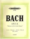 Bach, J.S.: Bekennen Will Ich Seinin Namen (alto, 2 violins, cello, piano)