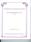 Carl Fischer Lombardini-Syrmen, Madalena: Six String Quartets, Op.3 No.1-3 (2 violins, viola, cello) score and parts