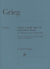 HAL LEONARD Grieg, E. (Steen-Nokleberg, ed.): Sonata in A Minor, Op.36, urtext (cello & piano)