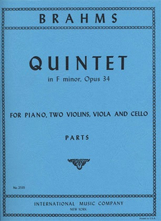 International Music Company Brahms, Johannes: Quintet in F minor Op.34 (2 violins, viola, cello, piano)