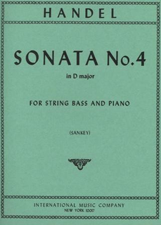 International Music Company Handel, G.F. (Sankey): Sonata #4 in D major (bass & piano)