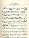 Wollenweber Tanejew (Taneieff/Taneiev), Serge:: Trio in B minor-1913 (violin, viola, cello)