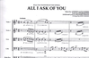 HAL LEONARD Lloyd Weber, A.: All I Ask of You from The Phantom of the Opera - Pops for String Quartet (score and parts)