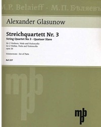 Glazunov, A.K.: String Quartet Op. 26 No. 3 in G, Slav Quartet (parts)