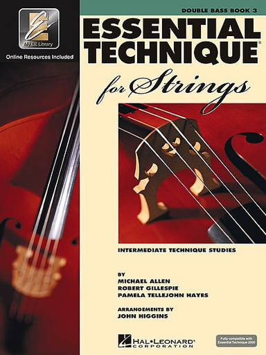 HAL LEONARD Allen, Gillespie, & Hayes: Essential Technique - Interactive, Bk.3 (bass)(online resources included)