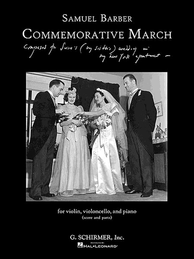 HAL LEONARD Barber, Samuel: Commemorative March (violin, cello, piano)