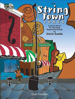 Carl Fischer Gazda, Doris: String Town Tunes (cello & CD)