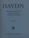 HAL LEONARD Haydn, F.J. (Gerlach, ed.): Divertimento in D Major, HobII: 8, urtext (2 flutes, 2 horns, 2 violins, and basso continuo)