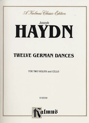 Alfred Music Haydn, F.J.: 12 German Dances (2 violins & cello) score & parts