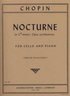 International Music Company Chopin, Frederick (Piatagorsky) Nocturne in c# minor (cello & piano)