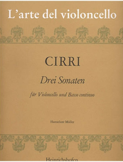 Cirri, Giovanni: Three Sonatas (cello & piano)