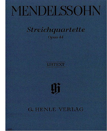 HAL LEONARD Mendelssohn, F. (Herttrich): String Quartet, Op. 44, No. 1-3, urtext (2 violins, viola, and cello)