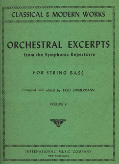 International Music Company Zimmerman: Orchestral Excerpts Vol.5 (bass)