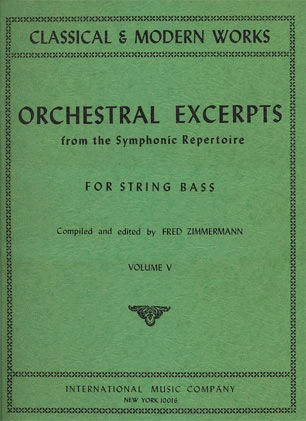 International Music Company Zimmerman: Orchestral Excerpts Vol.5 (bass)
