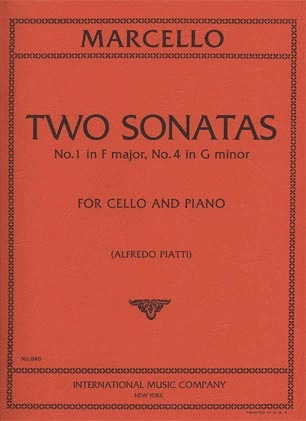 International Music Company Marcello, Benedetto (Piatti): 2 Sonatas #1 in F & #4 in G