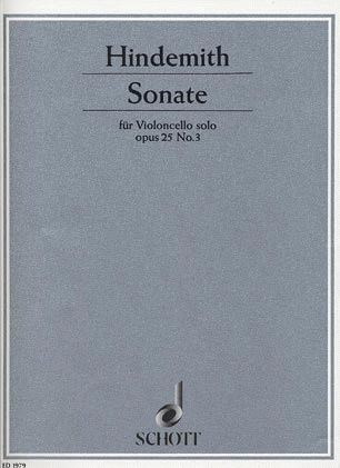 HAL LEONARD Hindemith: Sonata Op.25 No.3 (cello solo)