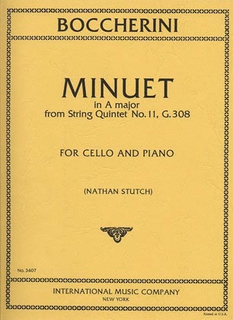 International Music Company Boccherini, Luigi: Minuet in A major from String Quintet No.11 (cello & piano)