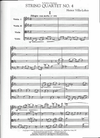 HAL LEONARD Villa-Lobos, Heitor: String Quartet No. 4 score and parts