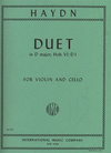 International Music Company Haydn: Duet in D Major, Hob.VI: DI (violin & cello)