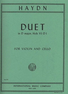 International Music Company Haydn: Duet in D Major, Hob.VI: DI (violin & cello)