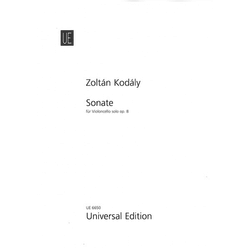 Carl Fischer Kodaly, Z.: Sonata Op.8 (cello)