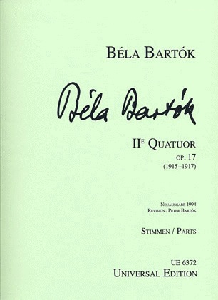 HAL LEONARD Bartok, B: String Quartet No. 2 (set of parts)