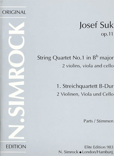 HAL LEONARD Suk, Josef: String Quartet Op.11 No.1 in Bb major