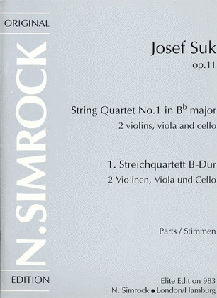 HAL LEONARD Suk, Josef: String Quartet Op.11 No.1 in Bb major