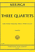 International Music Company Arriaga, Juan: Three Quartets for string quartet (2 violins, viola, cello). Parts.