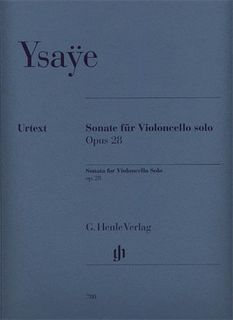 HAL LEONARD Ysaye, E. (Bellisario, ed.): Sonata, Op.28, urtext (cello and piano)