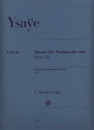 HAL LEONARD Ysaye, E. (Bellisario, ed.): Sonata, Op.28, urtext (cello and piano)