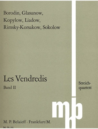 M.P. Belaieff Les Vendredis: (collection/parts) 7 Pieces for String Quartet, Vol.2 (string quartet) M.P. Belaieff